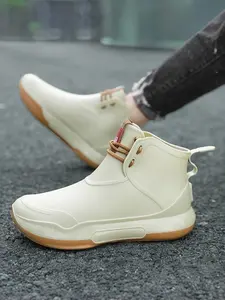 1 Pair of Unisex Casual Rain Boots: One-Piece Waterproof Upper, Anti-Slip & Wear-Resistant Outsole, Outdoor Practical Style, Ideal for Men's Daily Commute in Rainy Season