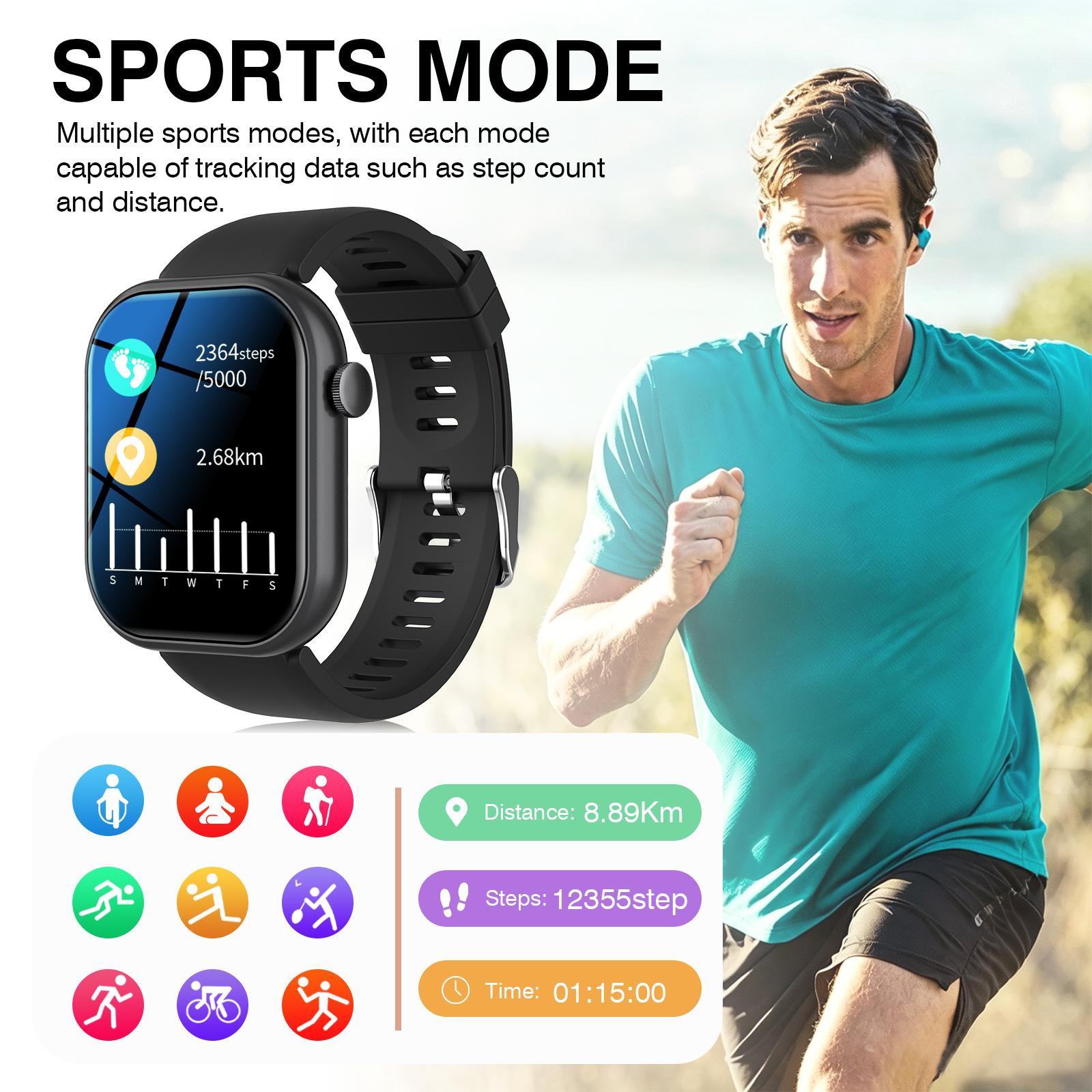 Wireless Smart Watch - Wearable Devices with Voice Call, Music Control, Camera Control, Multiple Watch Faces, Real-Time Activity Tracking Fitness Mode campingessentials Wireless Smart Watch - Wearable Devices with Voice Call, Music Control, Camera Control, Multiple Watch Faces, Real-Time Activity Tracking Fitness Mode campingessentials