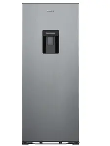 6.5 Cu ft One Door Refrigerator, with Water Dispenser, Stainless Steel Look, Estar, New