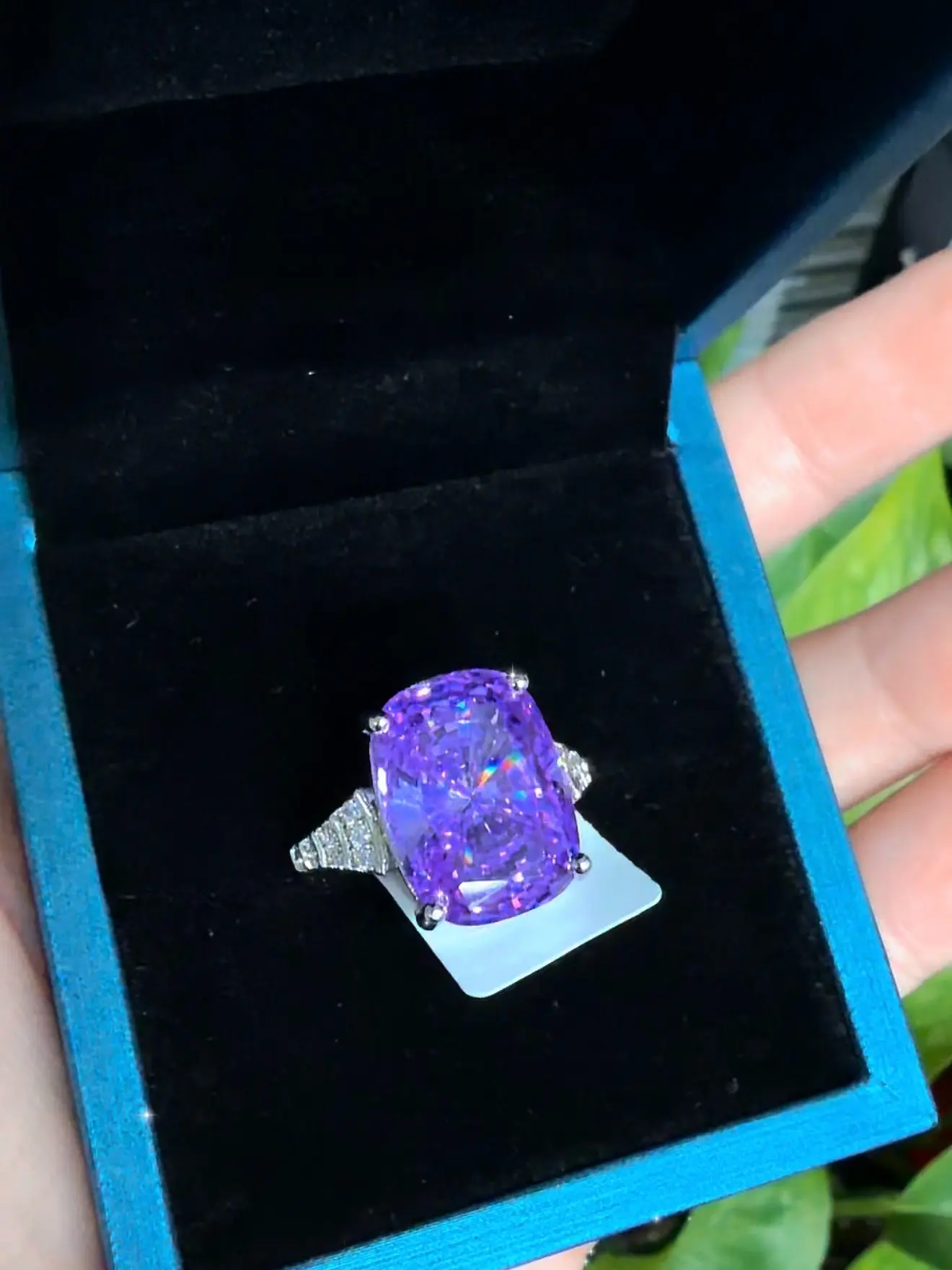 Kylie(10048)gc.Purple zircon ring