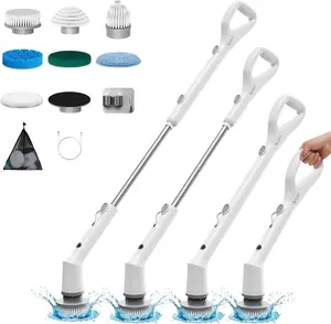 7 in 1 Cordless Power Cleaning Brush  | 3 Adjustable Speeds 7 Replaceable Heads for Shower, Tub, Tile & Kitchen
