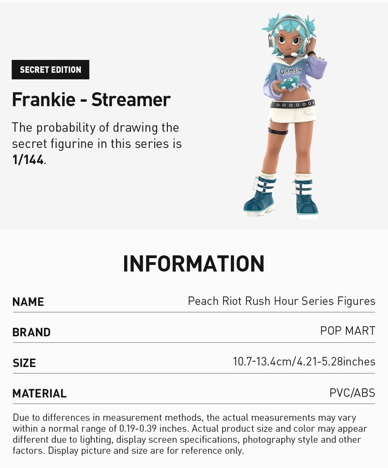 POP MART Peach Riot Rush Hour Series Figures POP MART Peach Riot Rush Hour Series Figures