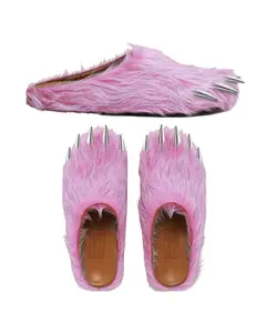 Bravest Studios Bear Claw Slipper Pink