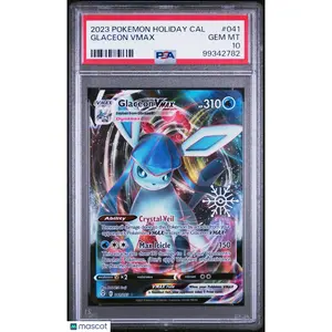 2023 POKEMON HOLIDAY CALENDAR #041 GLACEON VMAX PSA 10