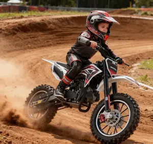 Explorinox Kids Dirt Bike:Children's electric toys car, Max Speed 30 KM/H, Professional Front & Rear Disc Brakes for Safe Riding (Black)