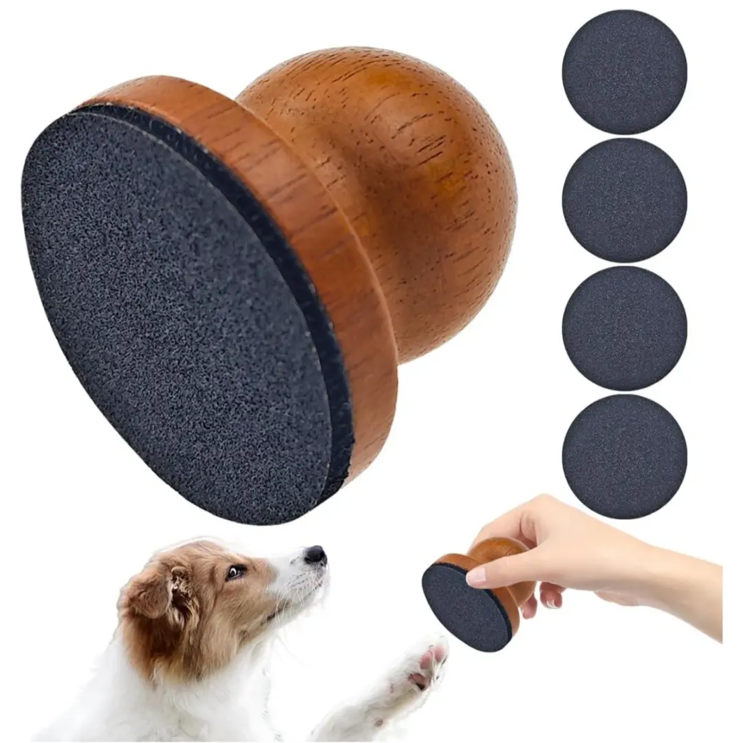 Dog Nail File, Dog Nail Scratch Board with Replaceable Sandpaper, Dog Scratch Pad for Nails, Nail Grinder Board for Dogs & Cats, Pet Nail File Grooming Tool