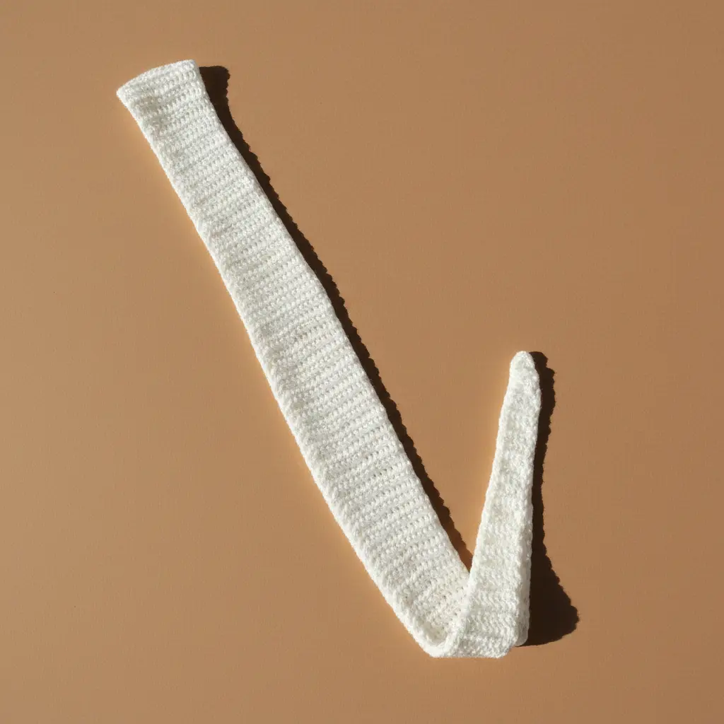 Sparkling White Skinny Sophie Scarf