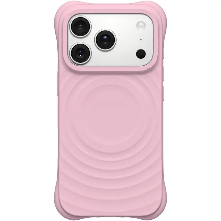 CASETIF Ripple Phone  Case [Silicone/Compatible with Magsafe / 6.5 ft. 2X Military Grade Drop Protection] - Primrose Pink