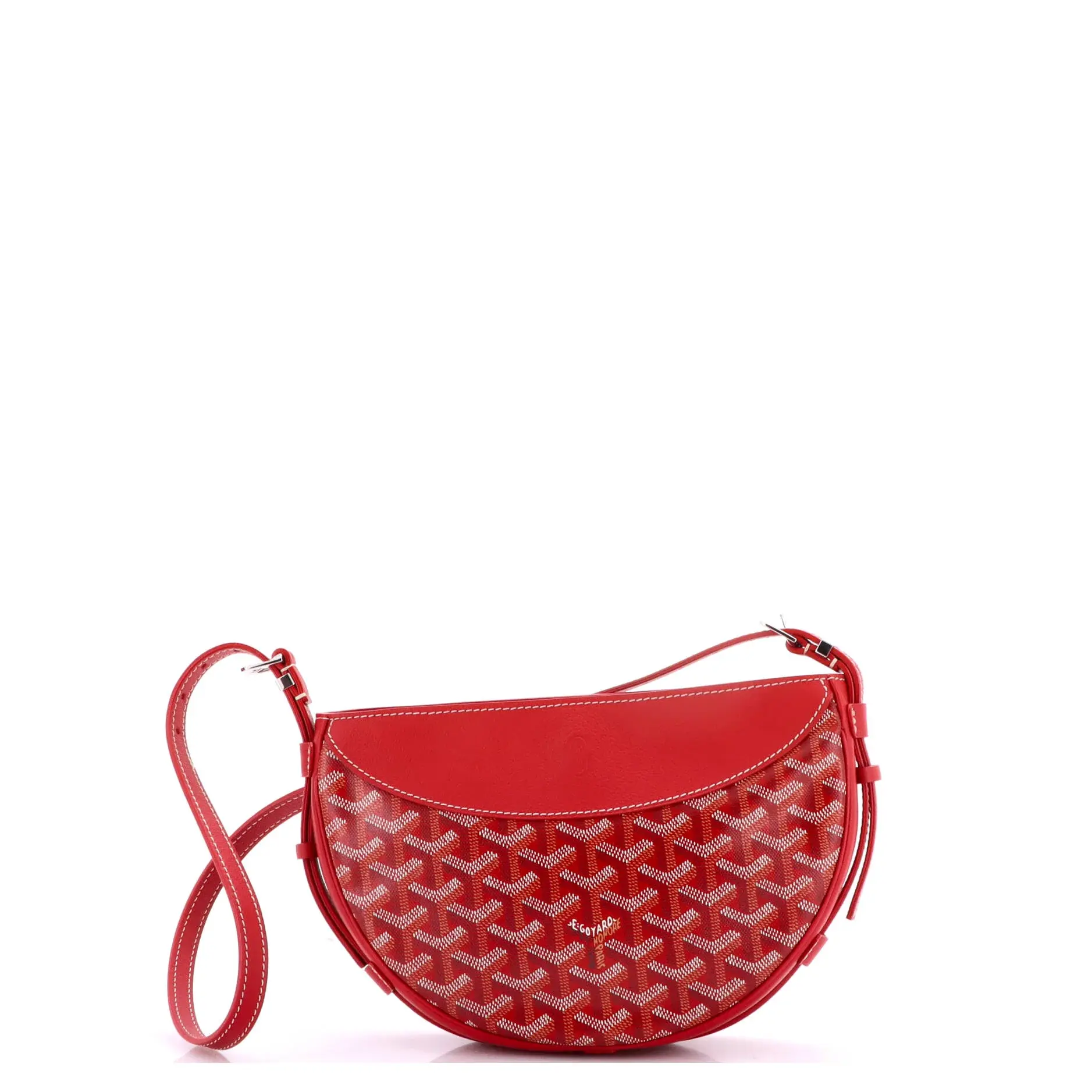 Pre-owned Goyard Canvas Coated Shoulder bags Hirondelle Shoulder Bag Coated Canvas and Leather by Rebag