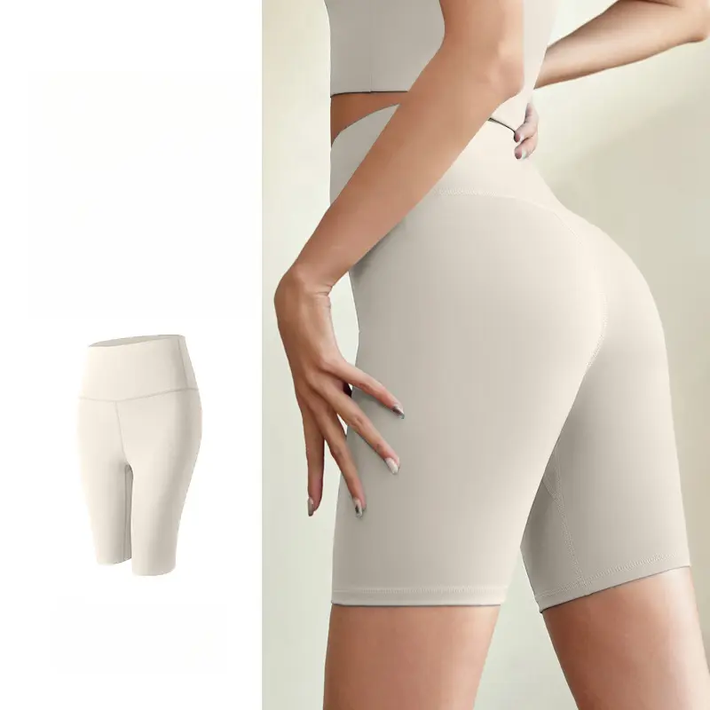 Ivory White Knee-Length Shorts