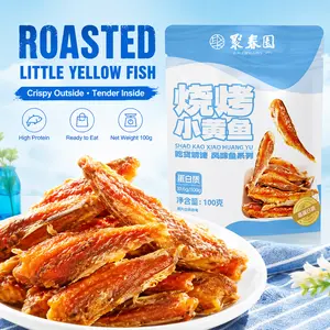 Smoky BBQ Flavored Dried Crunchy Yellow Croaker, High-Protein Unique Snacks, Canned Packaged Pantry Food