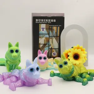 3D Printed Wolf Statue Figurine, Halloween Christmas Decor, Gift for Birthday Holiday, Unique Home Office Decoration