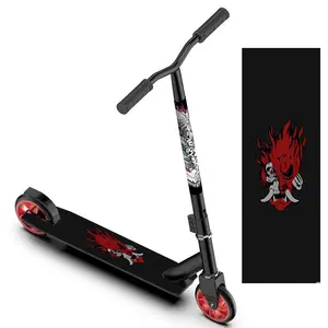 1 Large Tide Cool Flame Prajna Skull Scooter Sticker, Scooter Decoration Sticker/Suitable for Scooter/Portable Folding Scooter