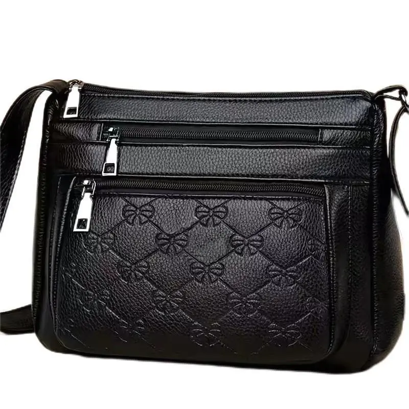 New middle-aged women's bag, mother's bag, PU bag, women's middle-aged and elderly single shoulder crossbody bag, mother-in-law bag