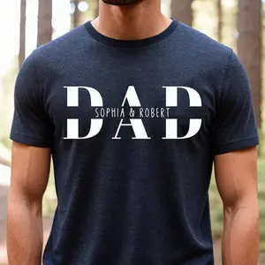 Personalized Dad Shirt with Kids' Names, Father's Day Gift, Birthday Gift for Dad, New Dad Gift, Cool Dad Shirt, T-Shirt Printed in USA