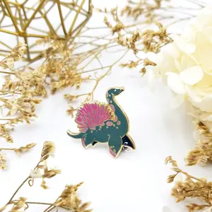 Loch Ness Monster Hard Enamel Pin | Cryptid Collection | Lake Creature Mythology Art Pin