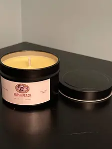 Fresh Peach Soy Candle
