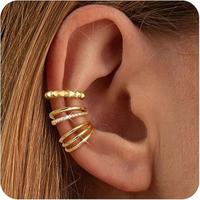 Chic-14K Gold Plated Ear Cuffs
