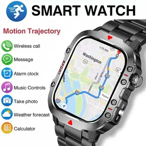 Men's New 2026 Business Smartwatch with LED Light, Wireless Calling, Multiple Sports Modes, Message Alerts, Compatible with iOS Android Fad