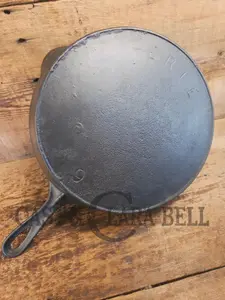 So unique, converstion starter.  Recast Erie #9 Cast Iron Skillet.  Unique raised maker's mark