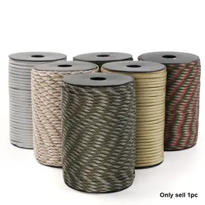 9-core Parachute Rope, 1 Piece Multifunctional Windproof Rope for Tent Construction, Fixed Backpack Storage, Clothes Drying, Bracelet Weaving, Camping & Hiking Accessories, Camping Supplies