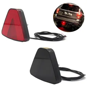 LED Flash Triangle Tail Brake Light Car 12V Rear Fender Reverse Lamp For Auto Truck SUV Trailer Motorcycle ATV Flowing Taillight