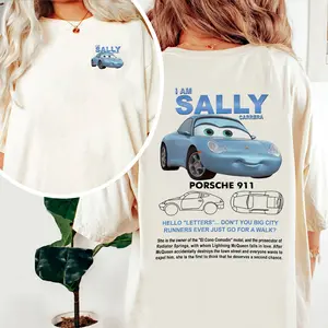 95 Lightning McQueen and Sally Shirt, Couples Car Pullover Sweatshirt, Piston Cup Lightning, McQueen Hoodie Gift