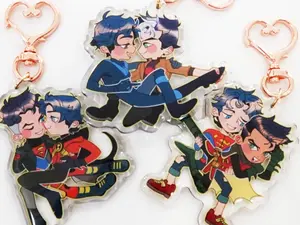 COMICBOOK SHIPS KEYCHAINS 2.5" (TIMKON, JAYDICK, DAMIJON)