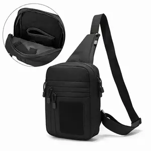 COS Men's Tactical Sling Bag with Hidden Compartment EDC Anti-Theft Crossbody Chest Pack for Outdoor Daily Carry Secure Storage