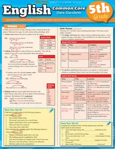English Common Core 5Th Grade Quickstudy Easel