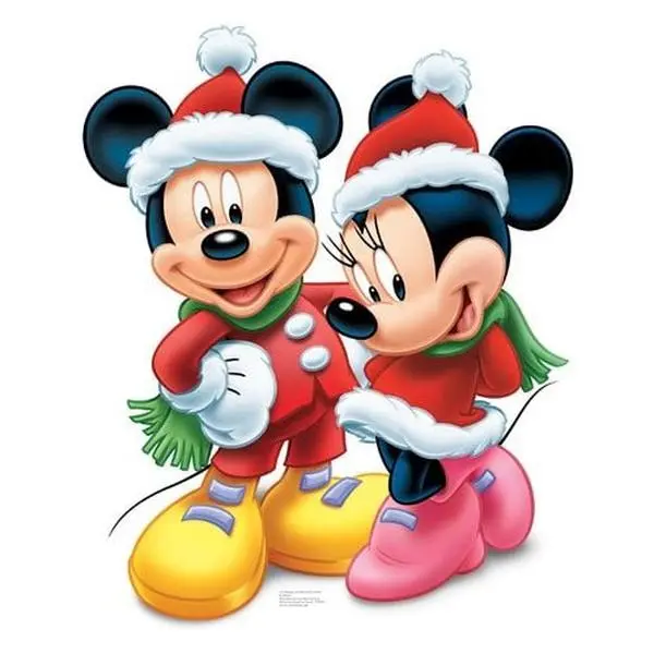 Mickey and Minnie Cardboard Wall Decor, Mountable Decorative Festive Room Decoration