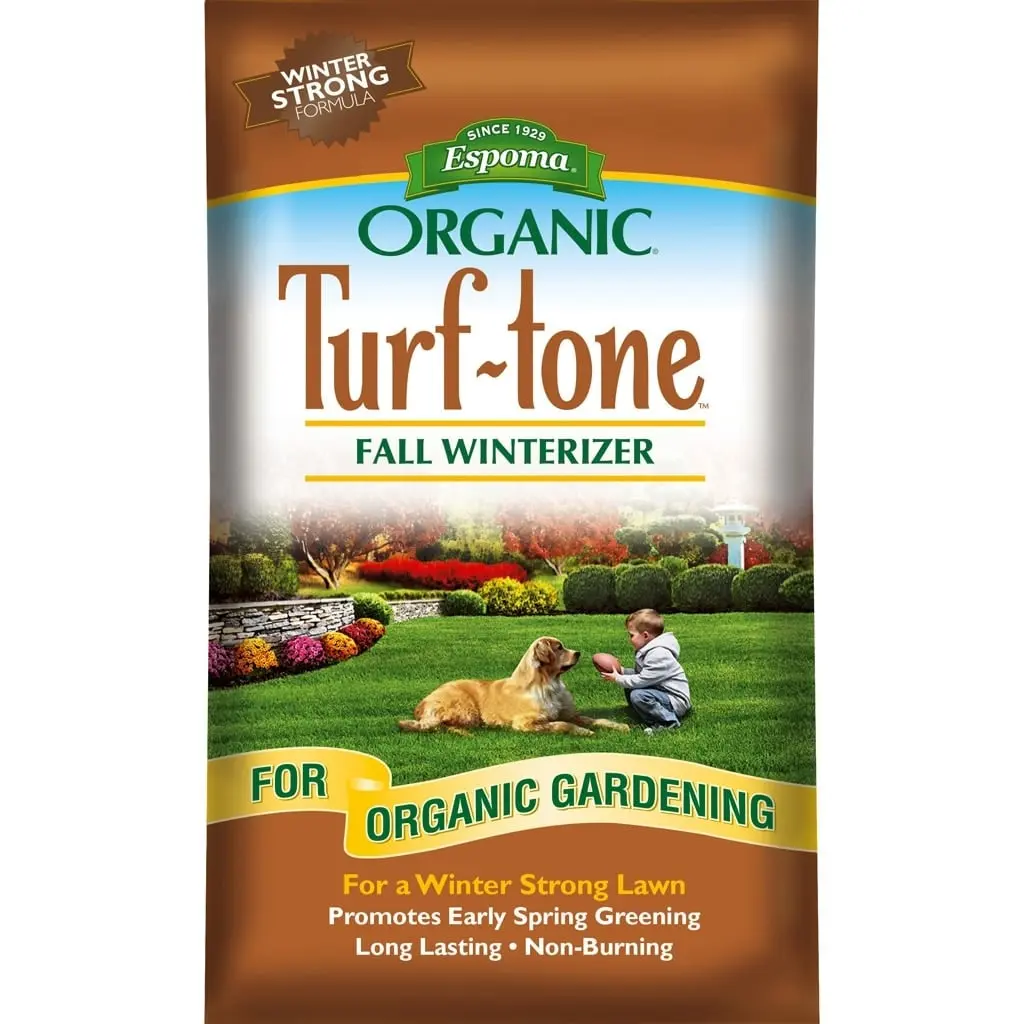 ESPOMA TTFW30 Turf-Tone Fall Winterizer Bagged Granules Lawn Food (30 lbs), Bagged Lawn Fertilisers, Granules Lawn Fertilisers
