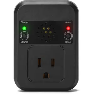 Power Failure Alarm for Freezer, Briidea Power Outage Alert with LED Indicator Lights and 80-120dB Adjustable Alarm, Perfect for Monitoring Refrigerators Freezers & Sewage