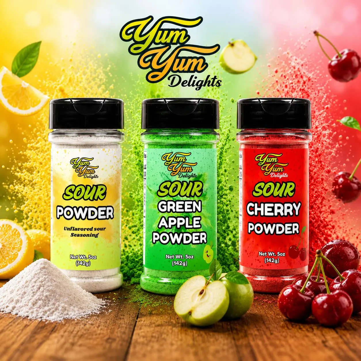 Hot 2026 ! Sour Powder - Unflavored Pucker Topper - Sour Flavoring For Fruit, Gushers, Candy, Drinks, & More