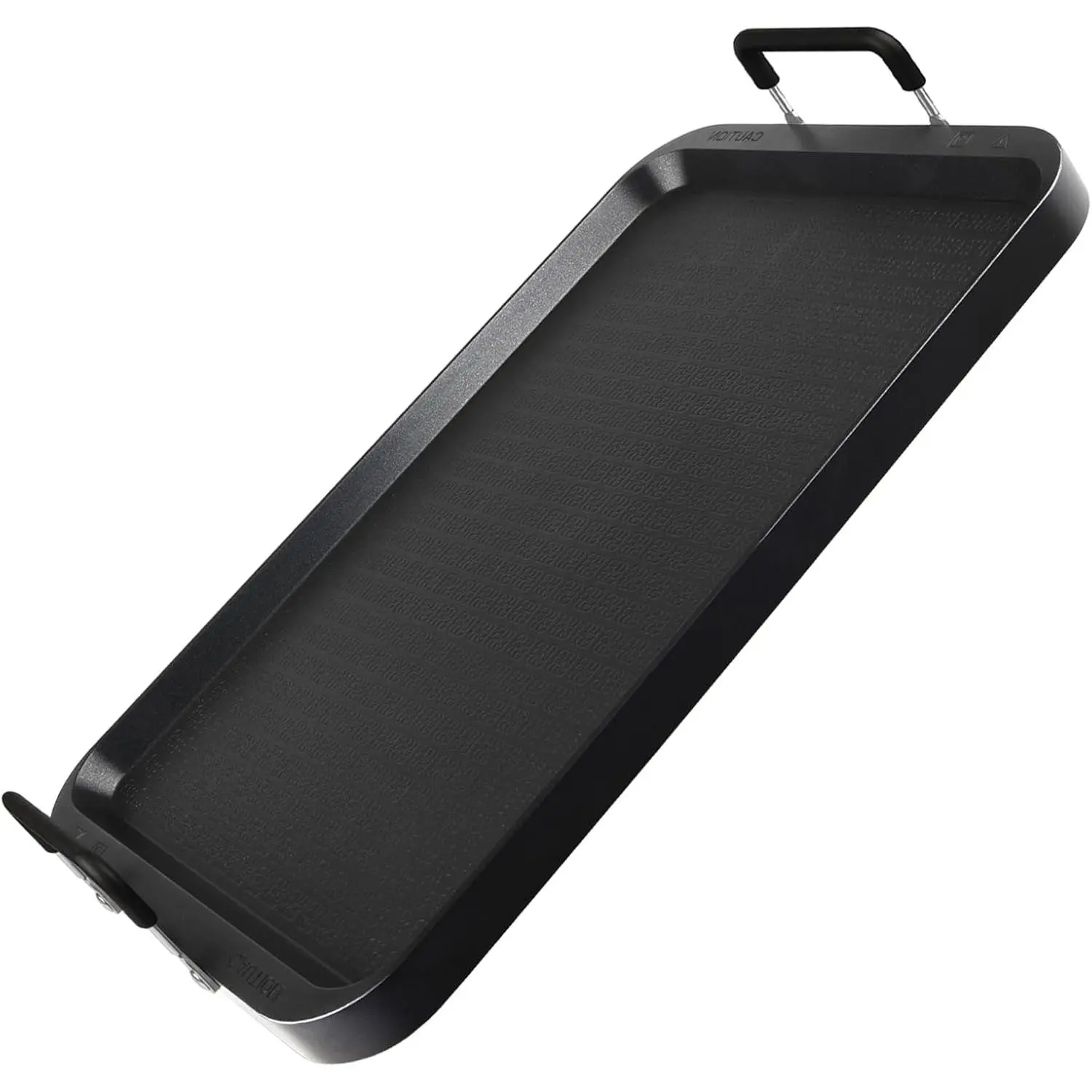 17x10.5" Non-Stick Aluminum Stove Top Flat Griddle - Warp-Resistant Double Burner Griddle with Even Heating for Glass, Gas Stoves, Breakfast & Indoor/Outdoor Use