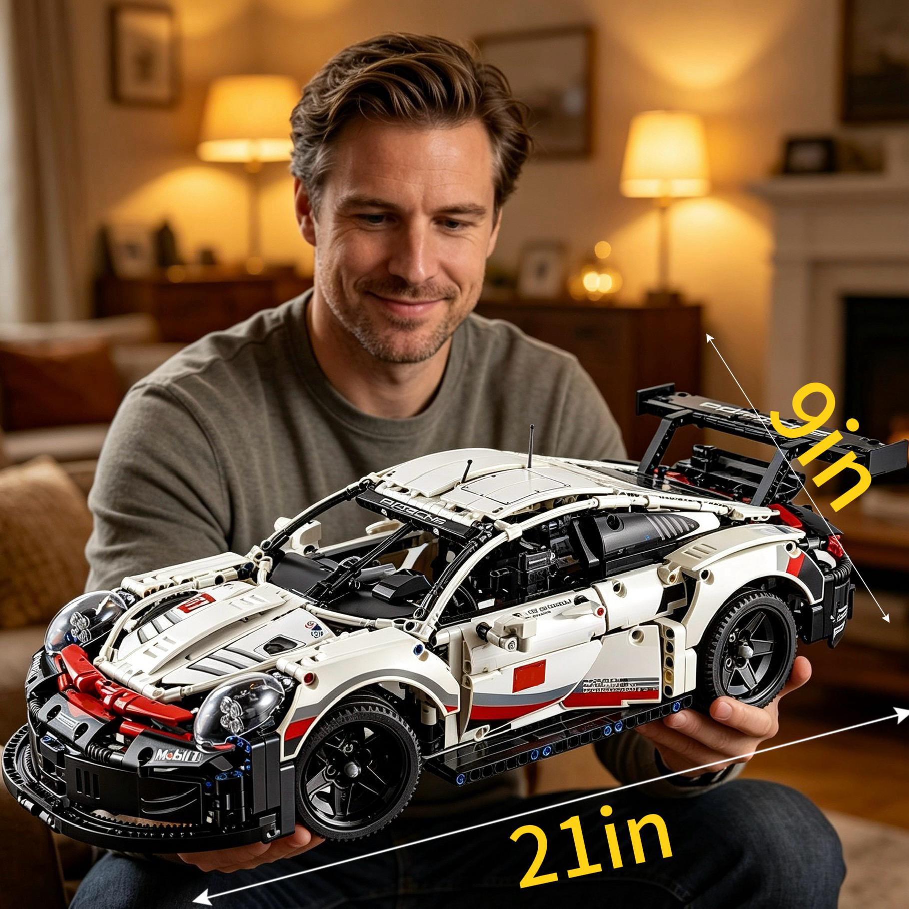 20 inches car building set, 1580 pieces, Race Car Model Kit - Building Set for Adults, Ages 18+ with Realistic Features - Gift for Birthdays #Summervibes 20 inches car building set, 1580 pieces, Race Car Model Kit - Building Set for Adults, Ages 18+ with Realistic Features - Gift for Birthdays #Summervibes