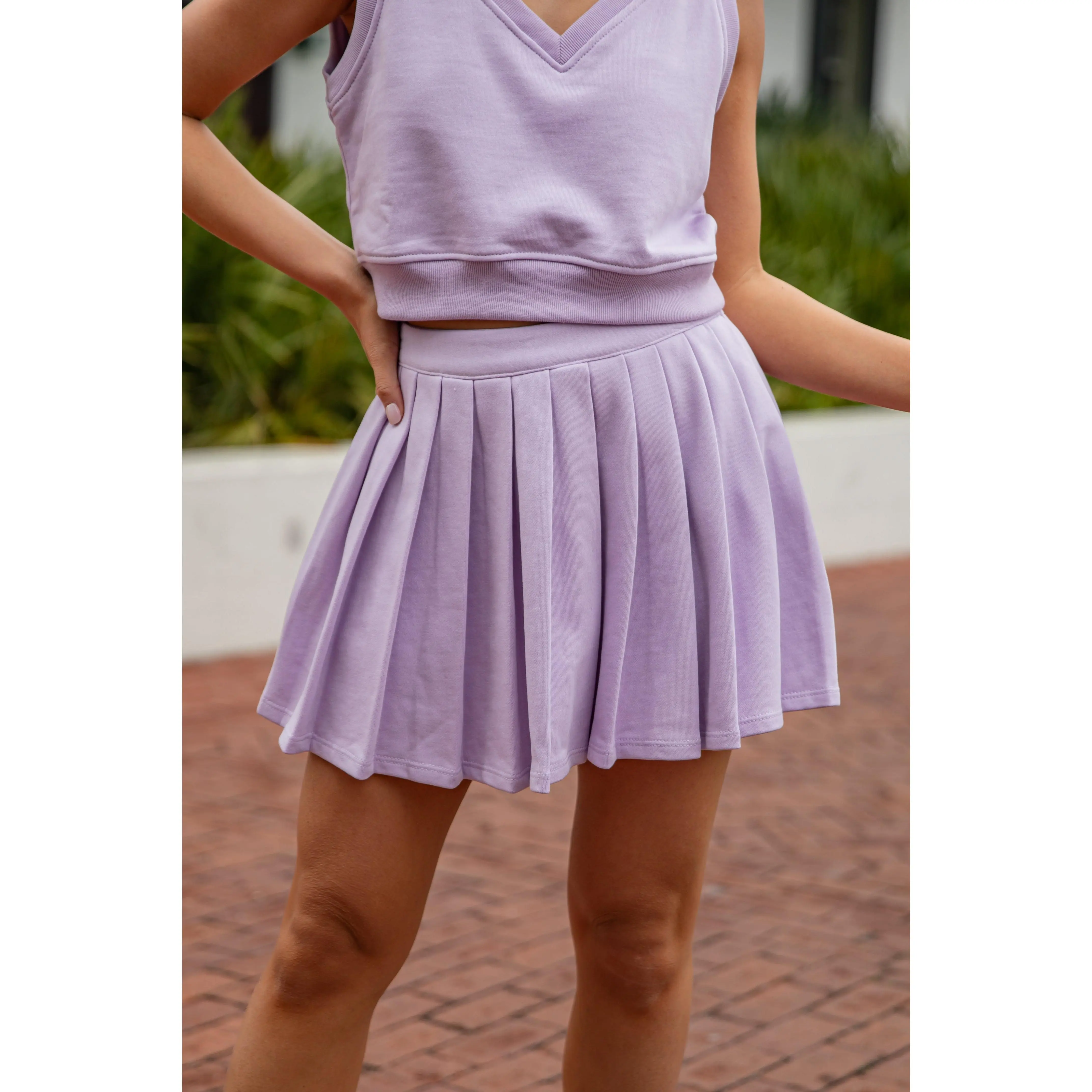 FINAL SALE - Sugar Plum Lavender Active Skort