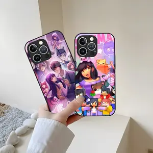 A-Aphmau Meow Anime Phone Case For IPhone 17 16 15 14 13 12 11 Pro XS Max Plus Air X Tempered Glass Coque Christmas gift