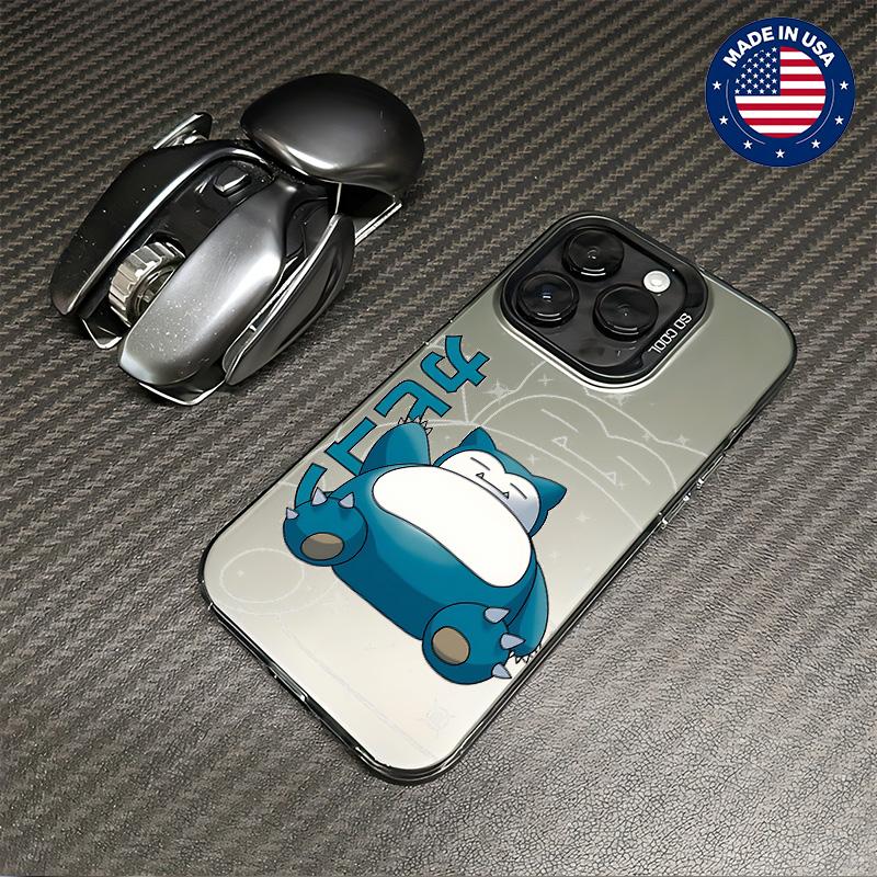 Snorlax  Casing For iphone 17 16 15 14 13 12 11 7 8 Plus ProMax AIR Samsung S22 S23 S24 S25 PLUS ULTRA Flaunt Mobile Phone CaseHard TPU PET PC Black ShockproofSmartphone Cover