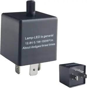 1 pc 3-Pin CF-13 CF13 EP34 Electronic Flasher Relay Fix w/Speed Adjustable Function for LED Turn