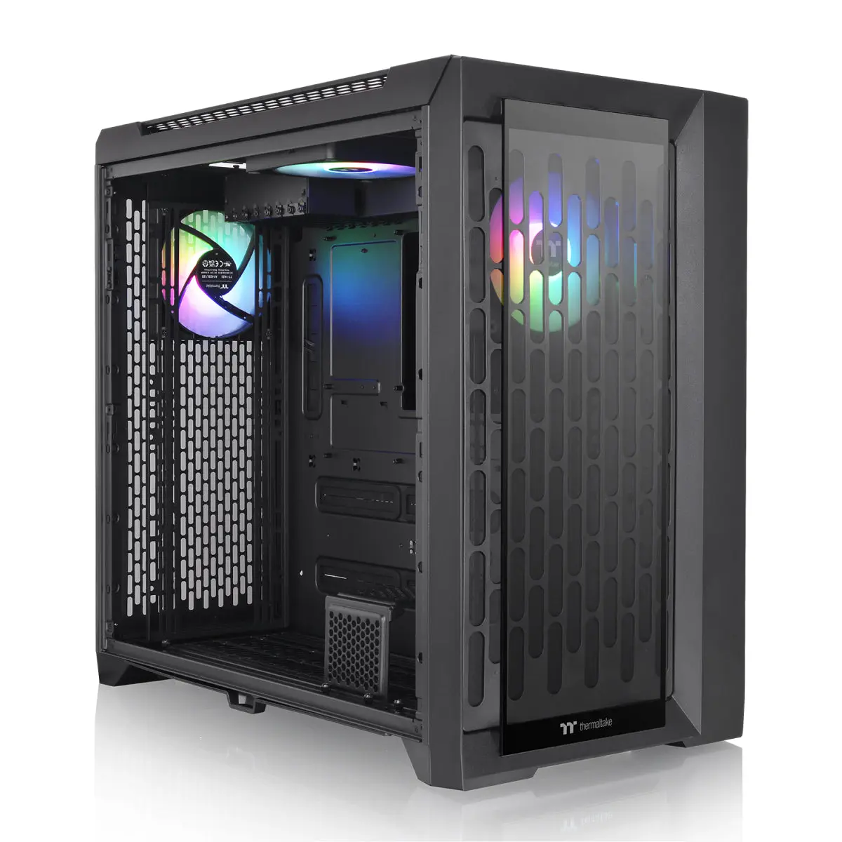 CTE C750 TG ARGB Full Tower PC Case with AIO Radiators, Enhanced Cooling Support for Desktop Components