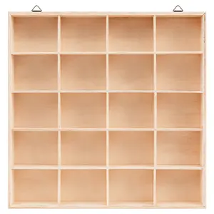 5 Layers 20 Spaces Diecast Wheels Display Case Holds Toy Cars Wooden Wall Mount Car Display Shelf Storage Organizer Case for Toy Collectibles, Wheel, Model