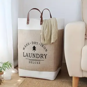 Foldable Laundry Basket, Home Fabric Toy Clothes Storage Bucket, Large Capacity Dirty Clothes Organizer, Durable Design for Daily Use, Laundry Bin