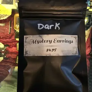 Shaddow Domain Mystery Earrings - Unique Gaming Nature Dark Cute MYH Music Styles for Unveiling Surprises