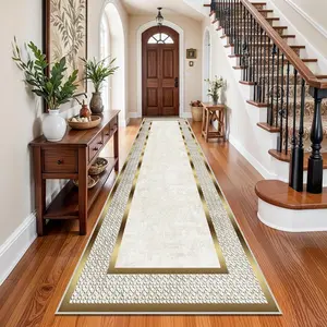 Luxury Style Kitchen Runner Rug, Washable Runner Rugs, 1 Count Non-slip Kitchen Mat, Rectangle Home Decor Floor Mat for Kitchen Living Room Bedroom, Farmhouse Kitchen Rug