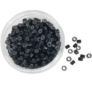 Silicone micro link beads / I tip beads  5mm 500pcs