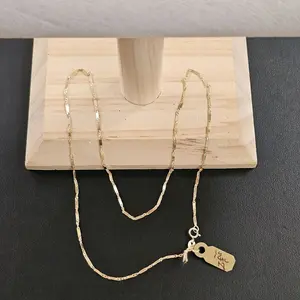 14k gold necklace 18 inch