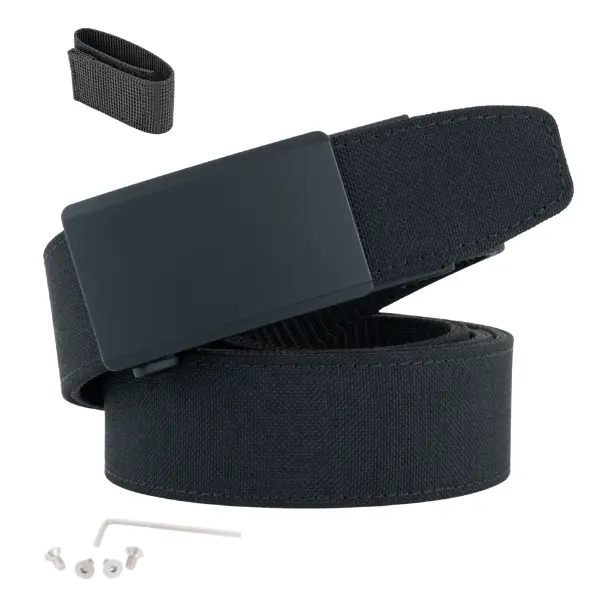 2nd Amen Ops EDC Belt 1.5" Ballistic Nylon Ratchet Adjustable for Everyday Carry Sturdy Design with Micro-Adjustable Buckle