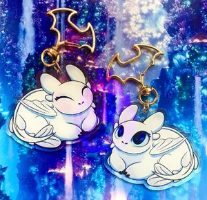 Light Fury Loaf - How To Train Your Dragon Keychain