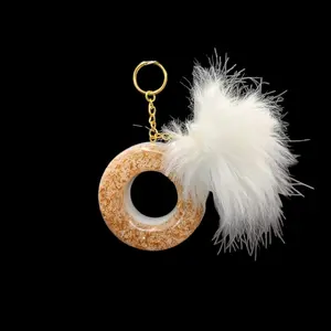 Snow White Glam Donut Keychain